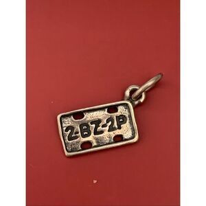 .925 License Tag Sterling Silver Jewelry Charm #auto #transportation #new car